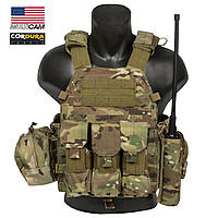 Плитоноска Emerson LBT6094A Plate Carrier с подсумками, Multicam, Плитоноска