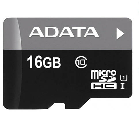 MicroSDHC (UHS-1) A-DATA Premier 16Gb Class 10 (R-80Mb/s) (adapter SD), фото 2