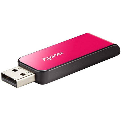 Flash Apacer USB 2.0 AH334 16Gb pink, фото 3
