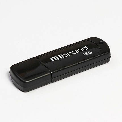 Flash Mibrand USB 2.0 Grizzly 16Gb Black, фото 1