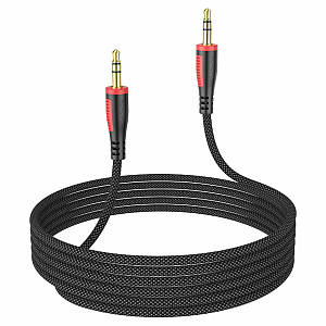 Аудiо-кабель BOROFONE BL14 AUX audio cable(L=2M) Black