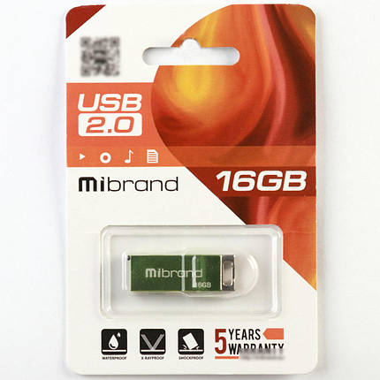 Flash Mibrand USB 2.0 Chameleon 16Gb Light green, фото 3