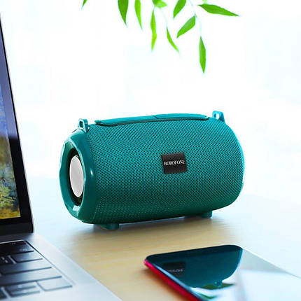 Портативна колонка BOROFONE BR4 Horizon sports wireless speaker Peacock Blue, фото 2