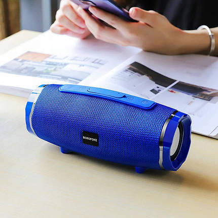 Портативна колонка BOROFONE BR3 Rich sound sports wireless speaker Blue, фото 2