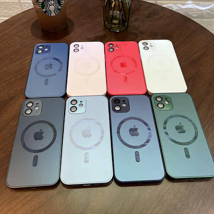 Чохол для смартфона AG Glass Matt Frame Color MagSafe Logo for Apple iPhone 14 Pro Pearly White, фото 3