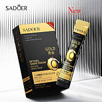 Маска золотая для лица SADOER Retinol Snake Venom Peptide Facial Mask с ретинолом и пептидом змеиного яда 6г