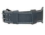 Пояс для важкої атлетики MadMax MFB-244 Sandwich шкіряний Black Розмір M, фото 5