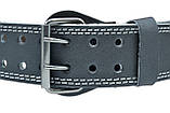 Пояс для важкої атлетики MadMax MFB-244 Sandwich шкіряний Black Розмір M, фото 6