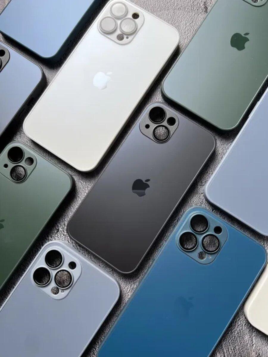 Чохол для смартфона AG Glass Matt Frame Color Logo for Apple iPhone 13 Pro Max Sierra Blue