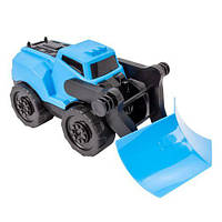 Машинка пластиковая "Строительная Техника: Грейдер", голубая [tsi208281-TSI]