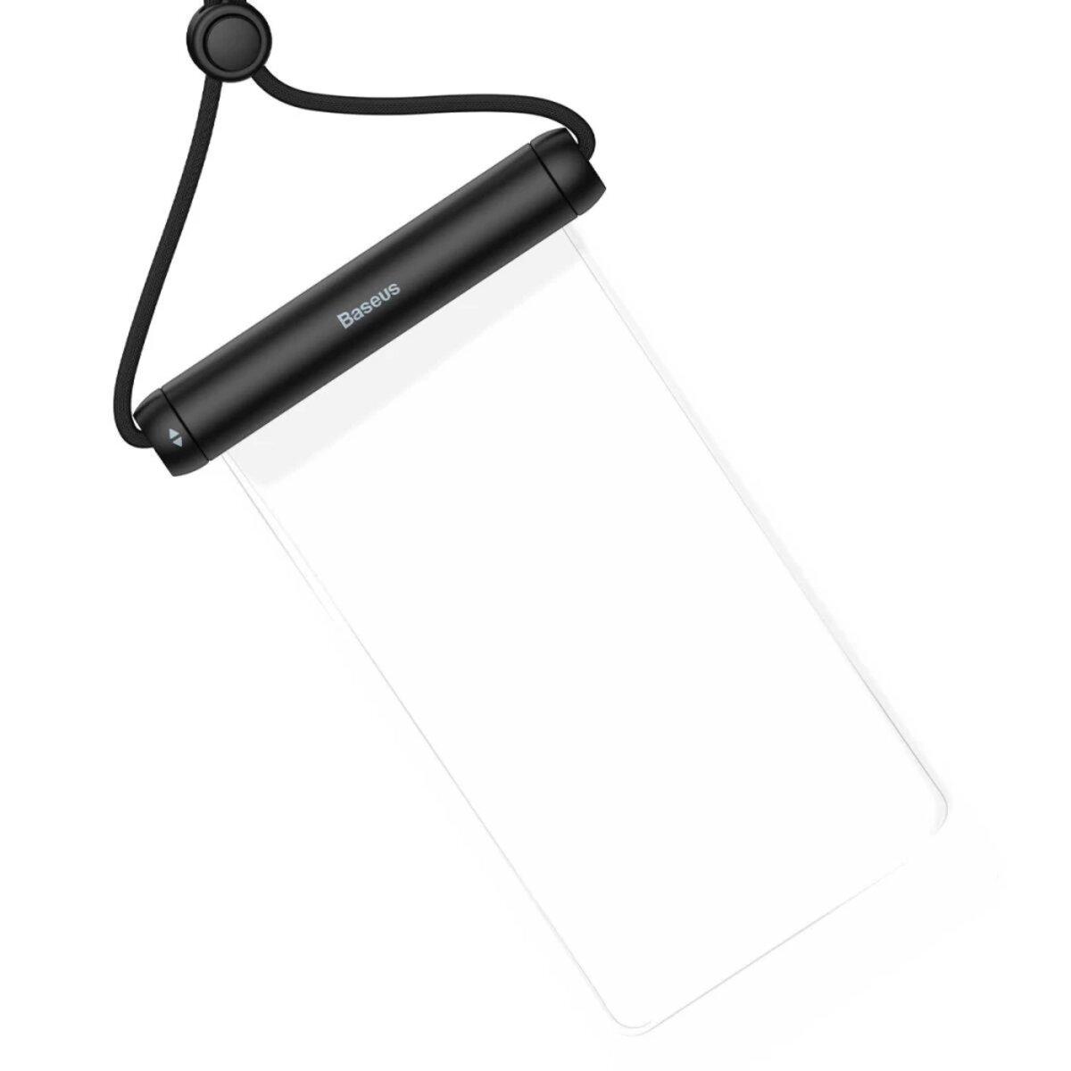 Водонепроникний чохол для моб.тел Baseus Cylinder Slide-cover Waterproof Bag Pro Black - фото 3 - id-p1940071182