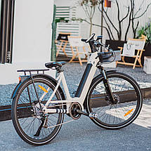 Електровелосипед OKAI EB10-28", 250(500)W, 14.4Ah, 100km, 25km\h, NFC, App, Beige, фото 3
