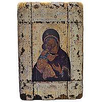 Икона "Богородица Владимирская" под старину 40х30 см