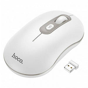 Миша Hoco GM21 Platinum 2.4G business wireless mouse White Gray