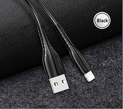 Кабель Usams US-SJ364 U35 lightning Charging Cable 1M Black, фото 2