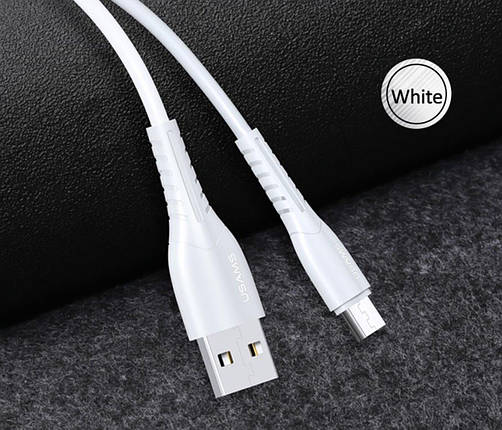 Кабель Usams US-SJ365 U35 Micro Charging Cable 1M White, фото 2