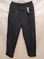 Мужские трикотажные штаны с начесом серые СУПЕРБАТАЛ 6050-3 осень-зима. фабричный Китай.