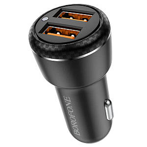 Автомобільний зарядний пристрій BOROFONE BZ17 Core dual port QC3.0 car charger