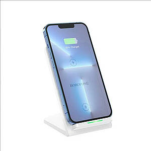 Бездротовий зарядний пристрій BOROFONE BQ16 Cool creation wireless fast charger White