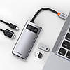 USB-Hub Baseus Metal Gleam Series 4-in-1 Multifunctional （Type-C to HDMI*1+USB3.0*1+USB2.0*1+PD*1）, фото 3