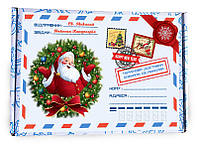 Посылка от Николайчика - упаковка для Новогодних подарков наполнение до 500 грамм белая