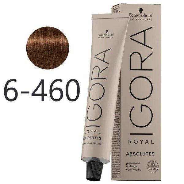 Краска для седых волос Schwarzkopf Igora Absolutes 6-460 Темно-русый ...