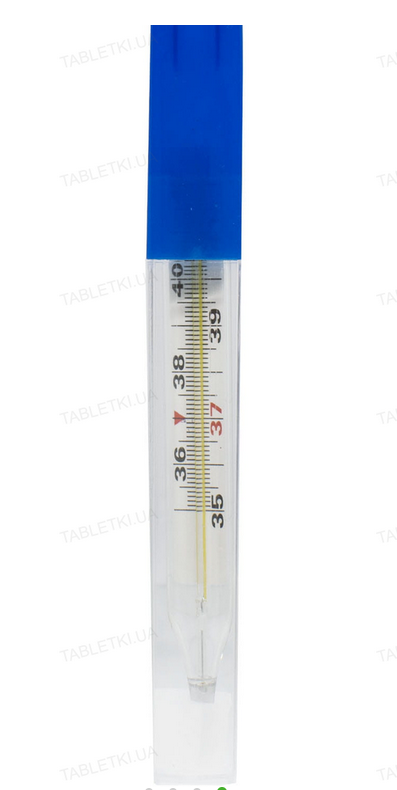 Градусник ртутный °C медицинский термометр стеклянный в футляре ртутний - фото 6 - id-p1940118393