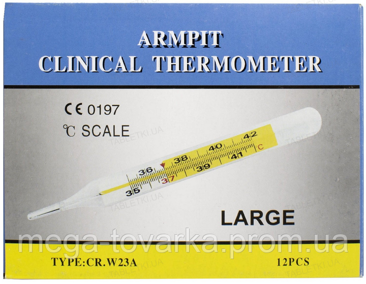 Градусник ртутный °C медицинский термометр стеклянный в футляре ртутний - фото 9 - id-p1940118393