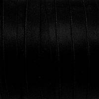Стрічка сатин двобічна 10мм (250м) Чорний