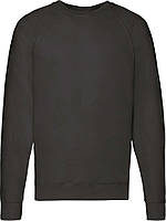 Світшот Fruit of the Loom Lightweight Raglan Sweat (Черный XL)