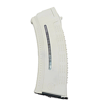 Магазин для АК коробчатий з вікном для контролю кількості заряду патронів білий, фото 5