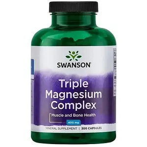 Магній Swanson Triple Magnesium Complex 400 мг 300 капс.