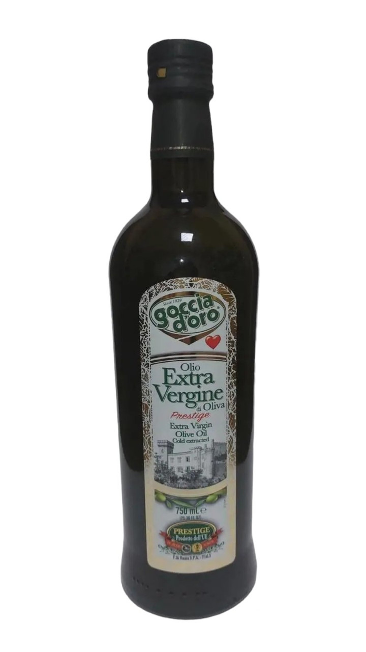 Оливковое Масло Prestige Line Extra Vеrgine Goccia D'oro - 0,75л (ИТАЛИЯ) - ОРИГИНАЛ - фото 1 - id-p246209008