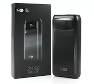 Зовнішній акумулятор на два пристрої 20000мАг 22,5Вт KP PD-28 Повербанк для заряджання телефону, фото 5