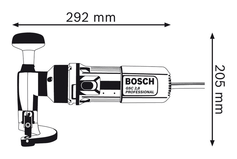 Листовые ножницы Bosch GSC 2,8 (601506108) - фото 2 - id-p339563277