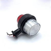 Габаритный фонарь светодиодный двухцветный 24v 4LED неон белый- красный