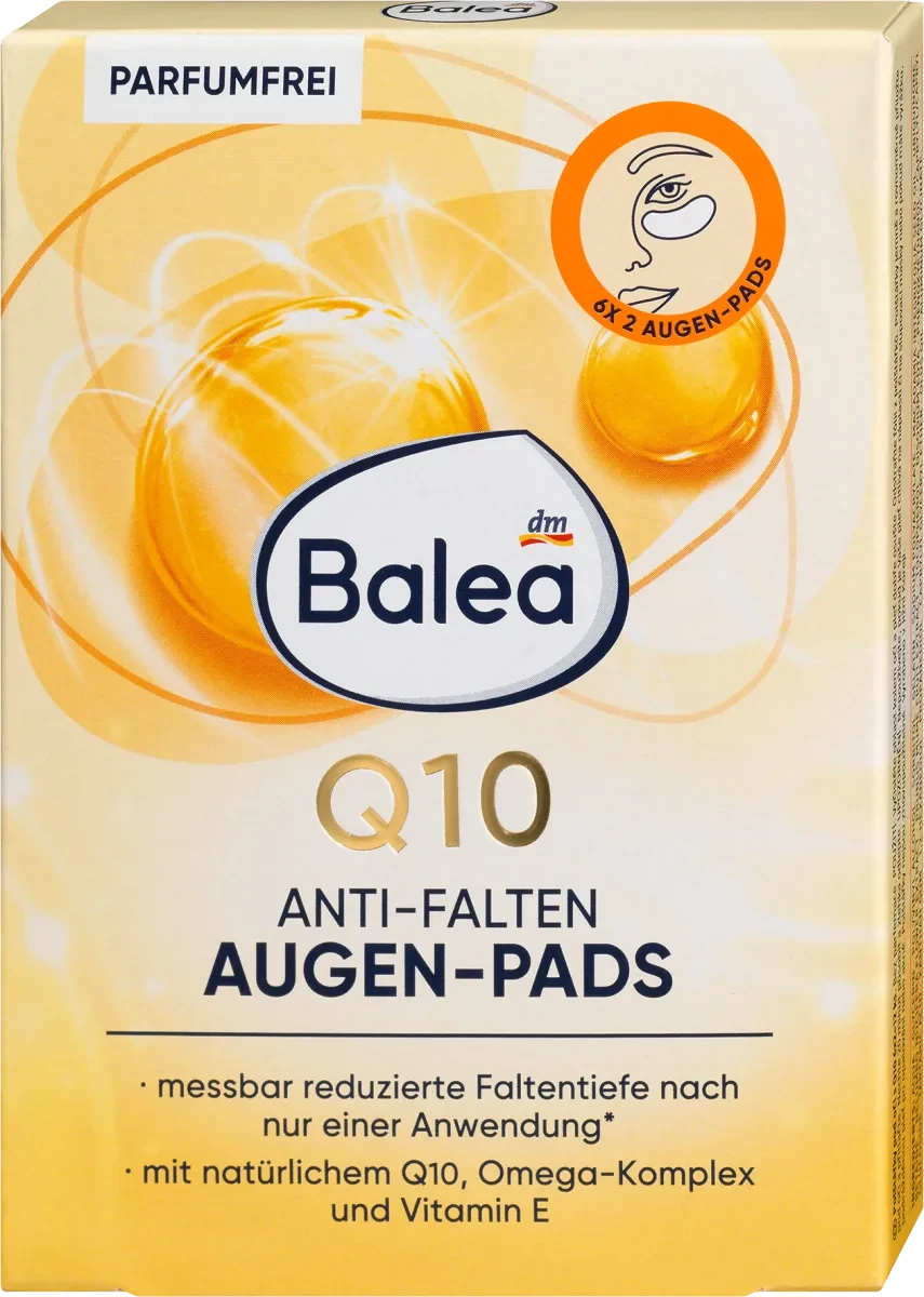 Патчі під очі Balea Anti Falten Augenpads Q10, 12 шт