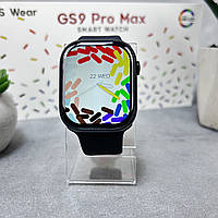Cмарт часы Smart Watch GS9 Pro Max 45mm с украинским языком и функцией звонка Черный