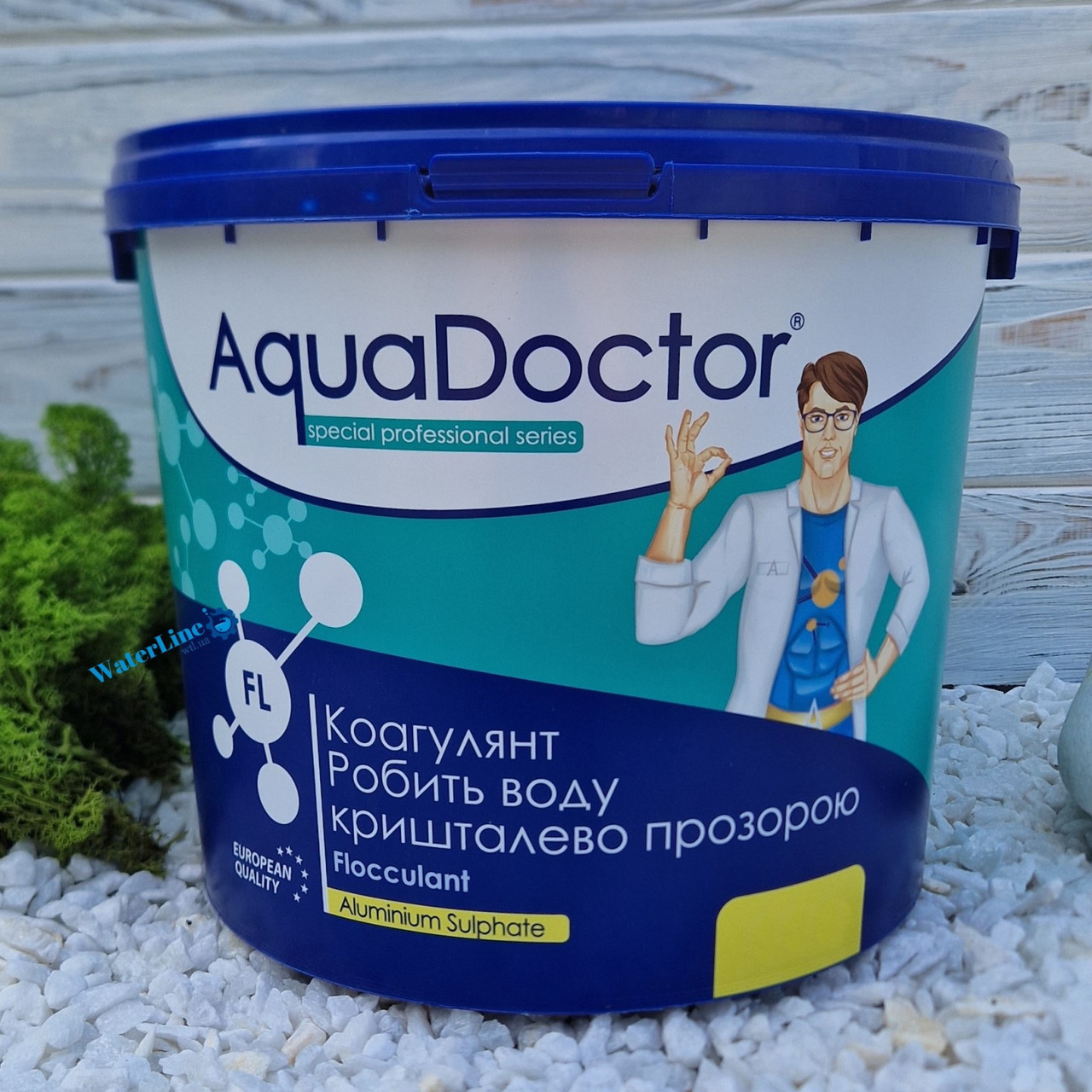 Коагулянт (флокулянт) проти мутності у воді Aquadoctor FL 1 кг порошку | Аквадоктор