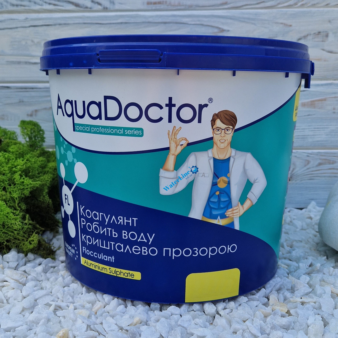Коагулянт (флокулянт) проти мутності у воді Aquadoctor FL 1 кг порошку | Аквадоктор