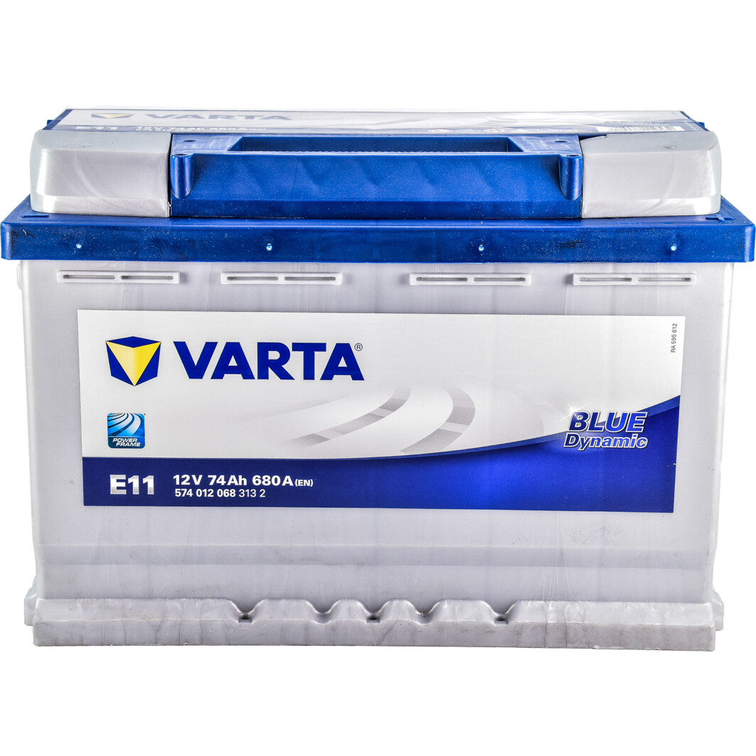 Акумулятор 74 А·год 680 А 12 В VARTA E11 Blue Dynamic (R+) Varta 574012068 6СТ-74