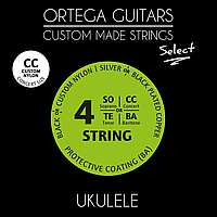 Струны для укулеле концерт Ortega UKS-CC Concert Ukulele Select Custom Nylon .024 - .037