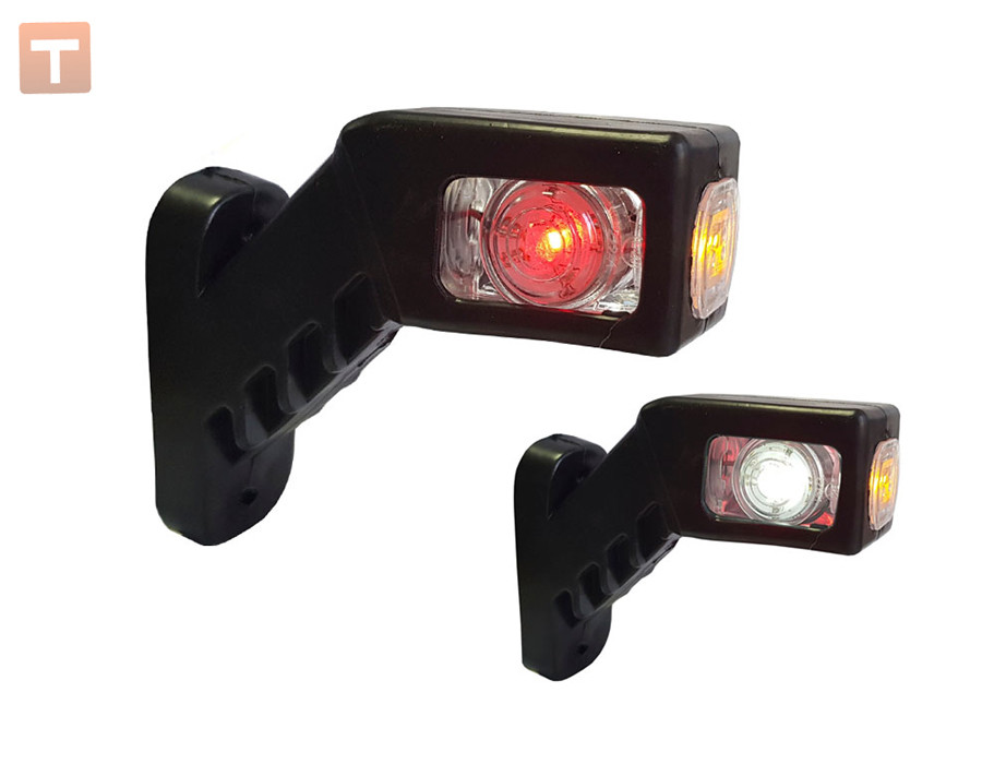 Ліхтар габаритів заносу причепа Ріг LED 14см (2шт) (Турція)
