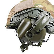 Кріплення Чебурашки для активних наушників EARMOR хакі (Ops core arc & team wendy), фото 5