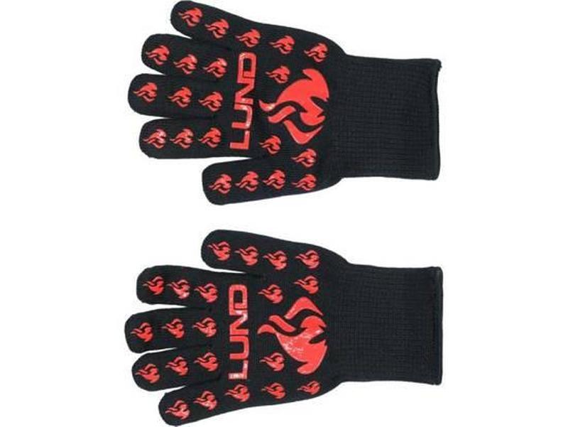 Рукавиці термостійкі для гриля LUND, t≤ 500 ºC, l= 30 см, з бавовни, силікона, поліестера, фото 1