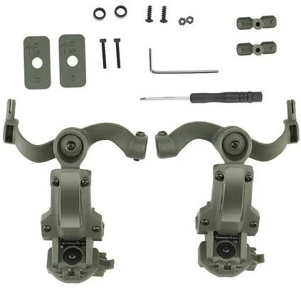 Кріплення Чебурашки для активних наушників EARMOR хакі (Ops core arc & team wendy), фото 1