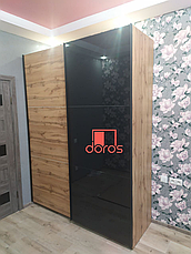 Шафа купе Doros G-Caiser Тахо 1 ДСП / 1 Скло / 3 частини 180х60х240 (42002100), фото 6