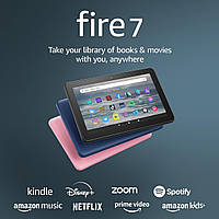 Планшет Amazon Fire 7 (12th gen, 2022) 2/16 GB Black, 10-hour battery life, 16 GB 7 HD дисплей