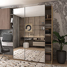 Шафа купе Doros G-Caiser Тахо 2 Дзеркала / 3 частини 180х60х240 (42005011), фото 4