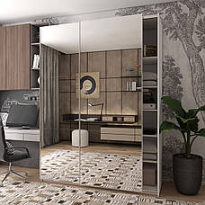 Шафа купе Doros G-Caiser Білий 2 Дзеркала 180х60х240 (42005019), фото 4